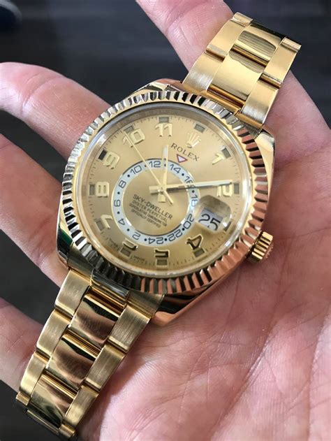 rolex sky dweller champagne|Rolex Sky-Dweller watch price.